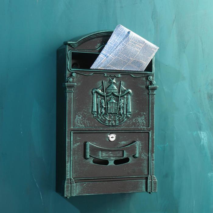 Ящик почтовый №4010В, Зелёная патина ящик почтовый 4010в зелёная патина