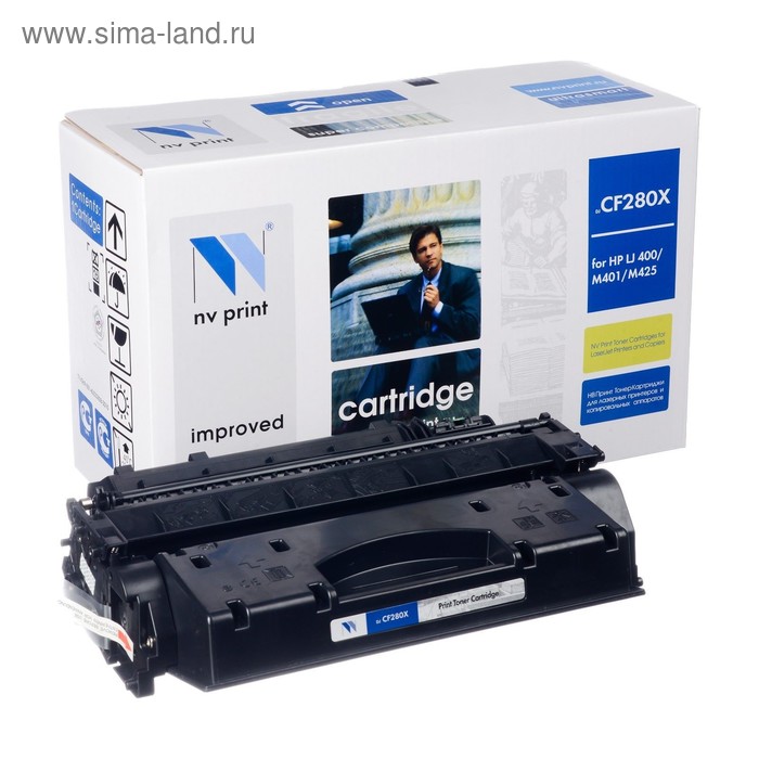 

Картридж NV PRINT CF280X для HP LaserJet Pro M401/MFP-M425dw/M425dn (6900k), черный