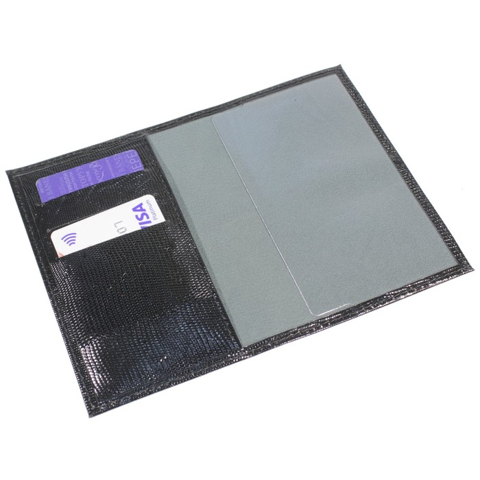 Обложка для паспорта, цвет чёрный