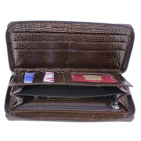 

Кошелёк женский на молнии, 2 отдела для купюр, для монет, для кредитных карт, цвет коричневый