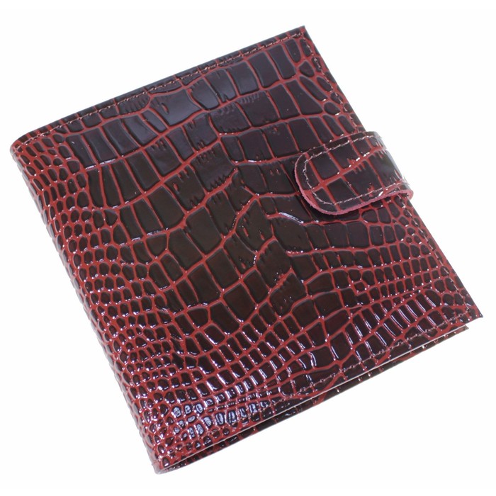 Кредитница (2 ряда), натуральная кожа, 18/36, бордовый