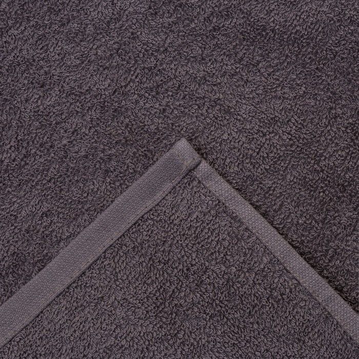 Полотенце махровое "Экономь и Я" 70х130 см, серый 100% хлопок, 340 г/м²