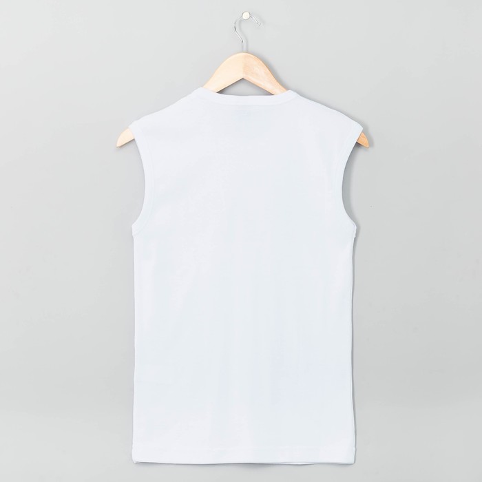 Майка мужская 382 цвет белый, р-р 42-44 (M)