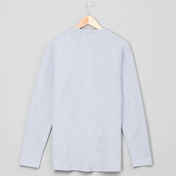 Джемпер мужской 799 цвет серый меланж, размер 56-58 (4XL)