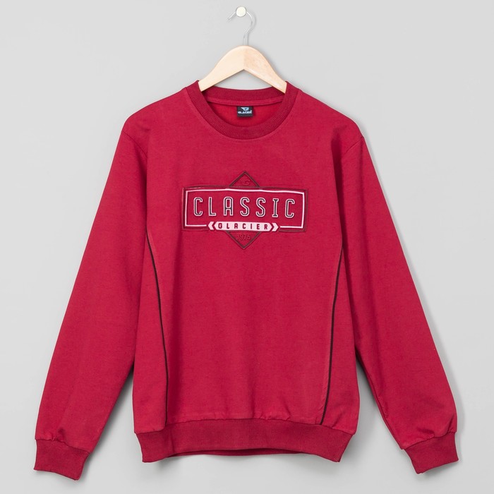 Джемпер-толстовка мужской 3073 цвет бордовый, р-р 44-46 (M)