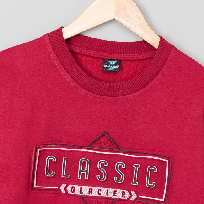 Джемпер-толстовка мужской 3073 цвет бордовый, р-р 44-46 (M)