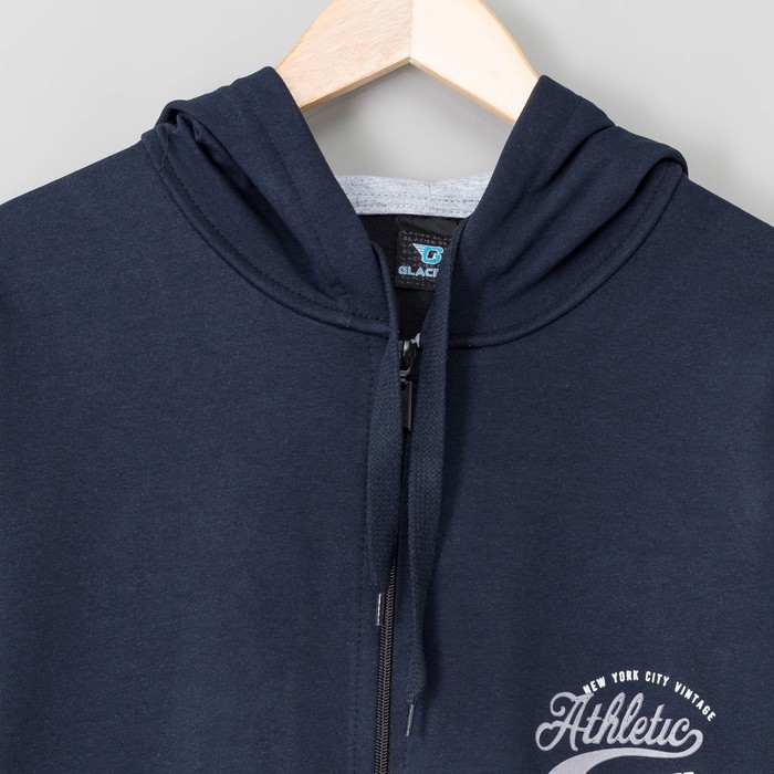 Джемпер-толстовка мужской 3074 цвет тёмно-синий, р-р 54-56 (3XL)