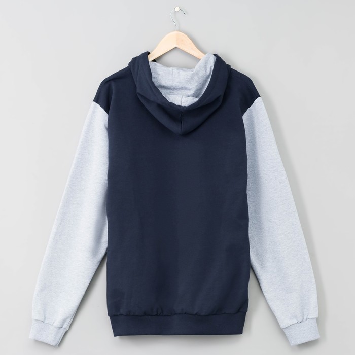 Джемпер-толстовка мужской 3074 цвет тёмно-синий, р-р 54-56 (3XL)