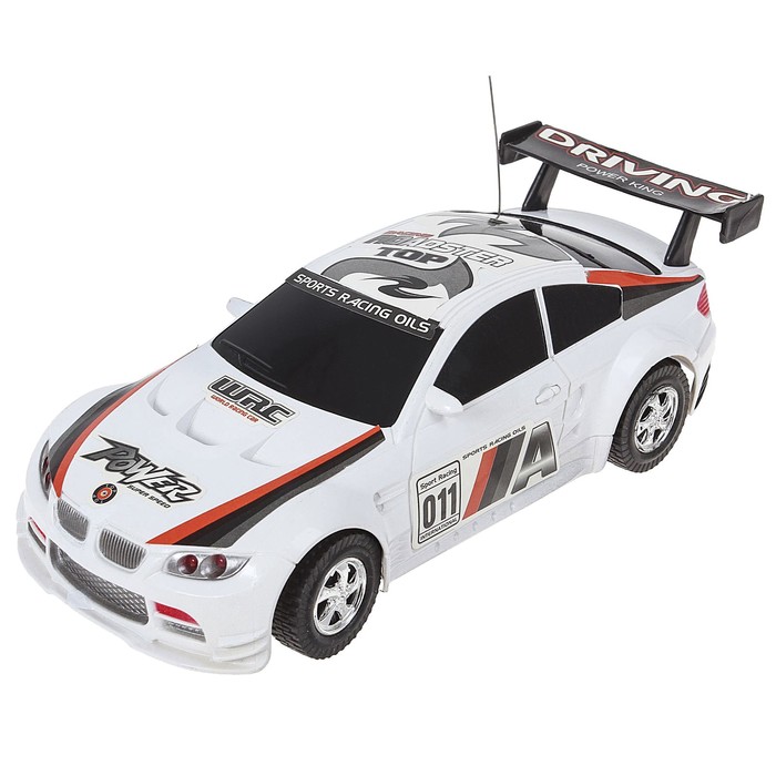 Машина радиоуправляемая "Гонка", работает от батареек, цвета МИКС