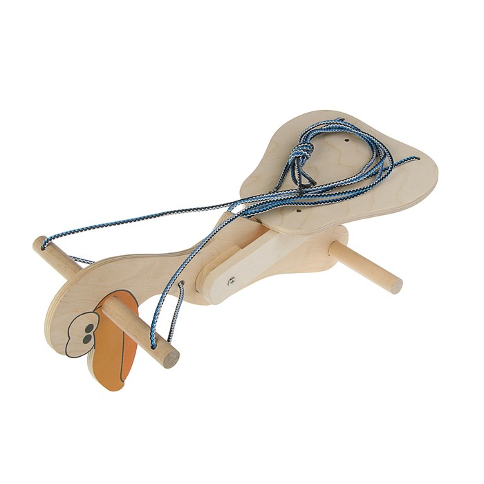 Детская качель "Пеликан" с подставкой для ног, 53х60х30см