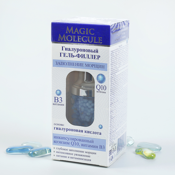 Гиалуроновый гель-филлер Magic molecule "Заполнение морщин", 30 мл