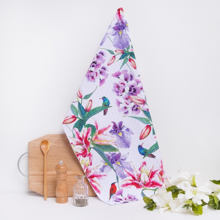 Полотенце вафельное "Колибри" 40х70 см