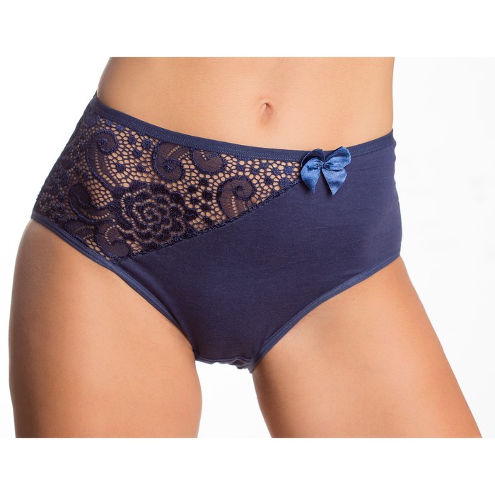 Трусы женские слипы si00226 цвет синий, р-р 56 (4XL)