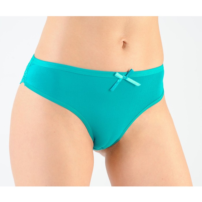 Трусы женские бразилиано si00373 цвет бирюзовый, р-р 44 (S)