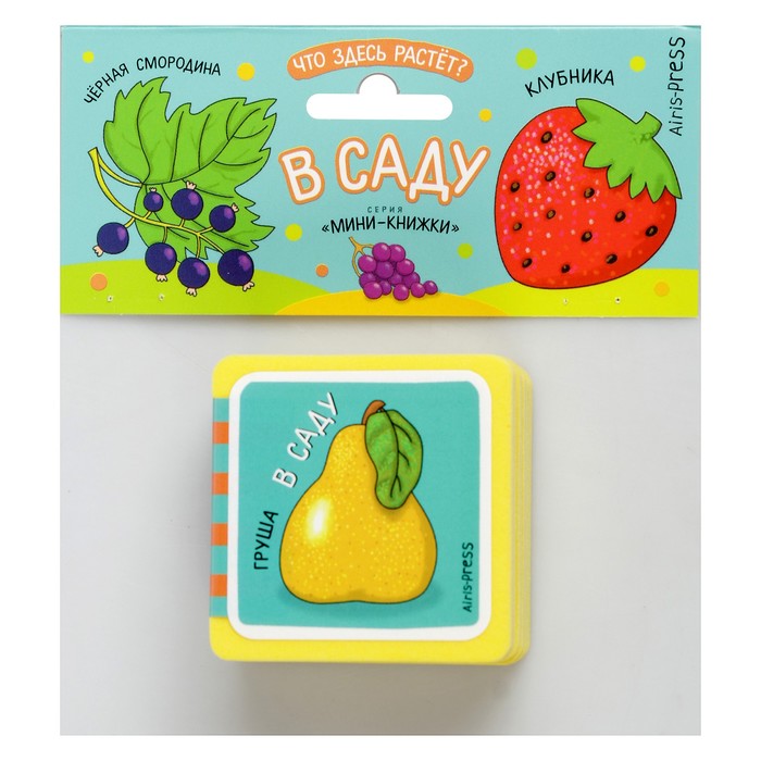 Мини-книжки EVA "Что здесь растёт? В саду" в индивид.упак.