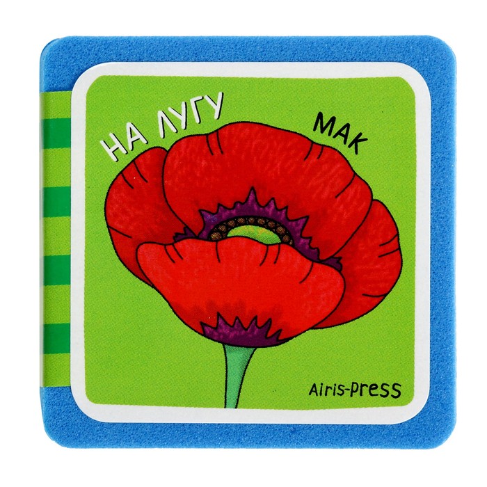 Мини-книжки EVA "Что здесь растёт? На лугу" в индивид.упак.