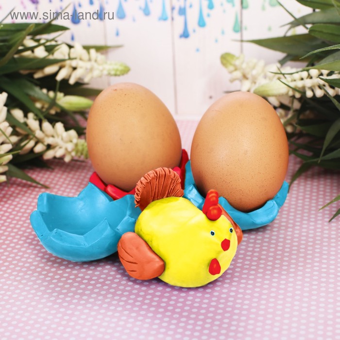 Подставки для яиц из массы для лепки Курочка
