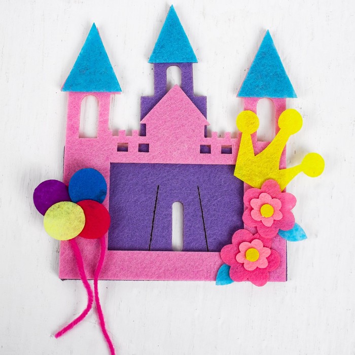 Набор для творчества - создай фоторамки из фетра "Замок и джунгли" МИКС