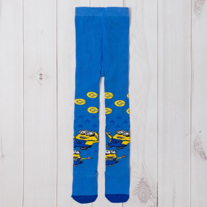 Колготки Гадкий Я "Миньоны" звезды, синий, 104-110 см