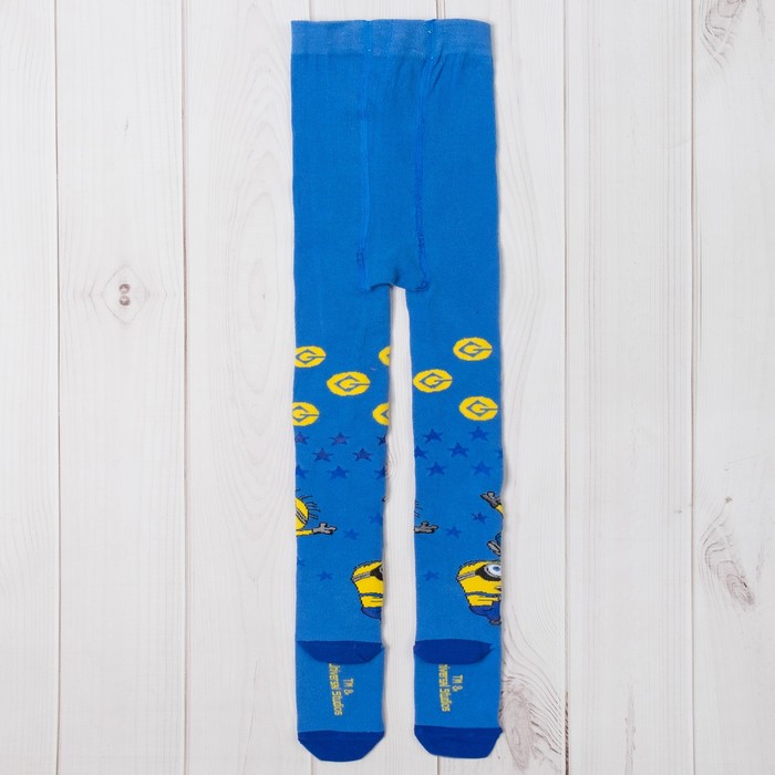 Колготки Гадкий Я "Миньоны" звезды, синий, 104-110 см