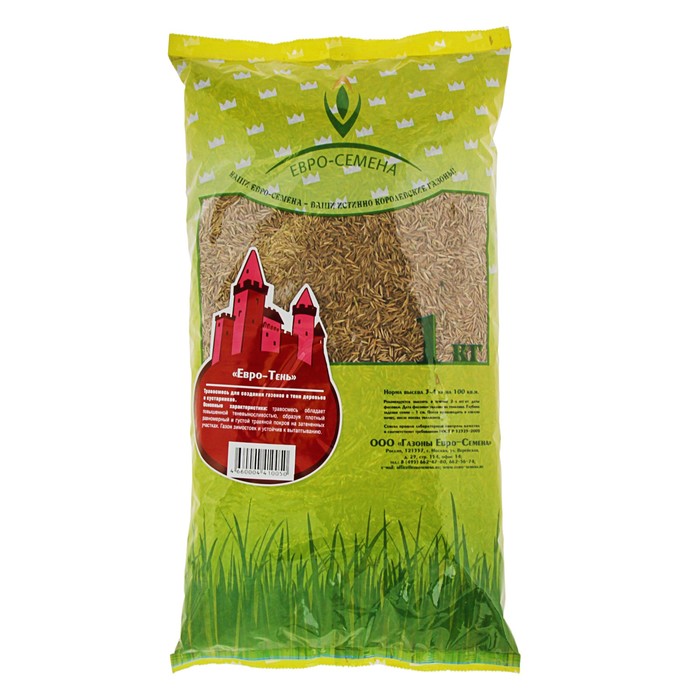 Семена Газонная травосмесь "Евро-Тень", 1кг