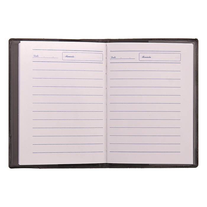 Записная книжка обложка ПВХ А7 50л кл 72*103мм черная Перо