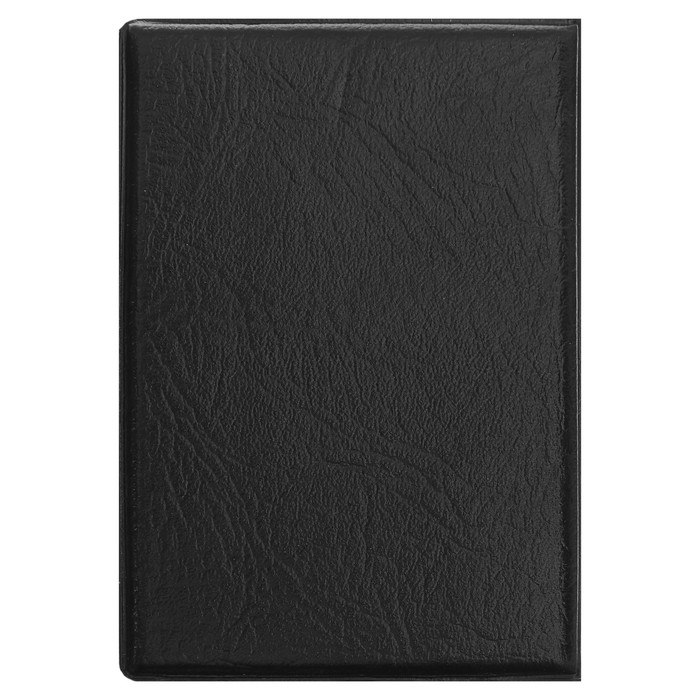 Записная книжка обложка ПВХ А7 50л кл 72*103мм черная Перо