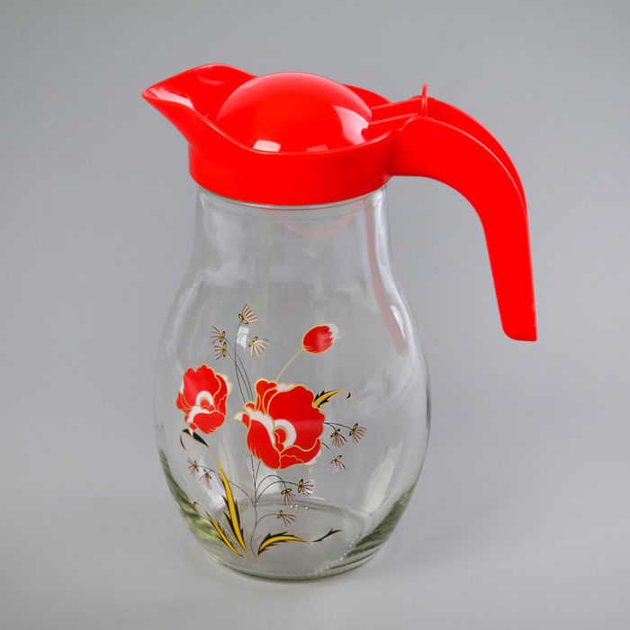 Набор питьевой "Маки": кувшин 1,5 л, 2 стакана 250 мл