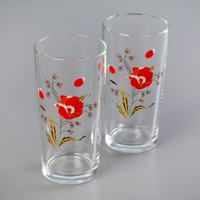 Набор питьевой "Маки": кувшин 1,5 л, 2 стакана 250 мл