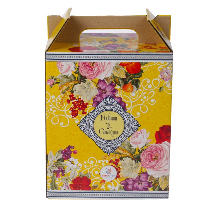 Набор питьевой "Маки": кувшин 1,5 л, 2 стакана 250 мл