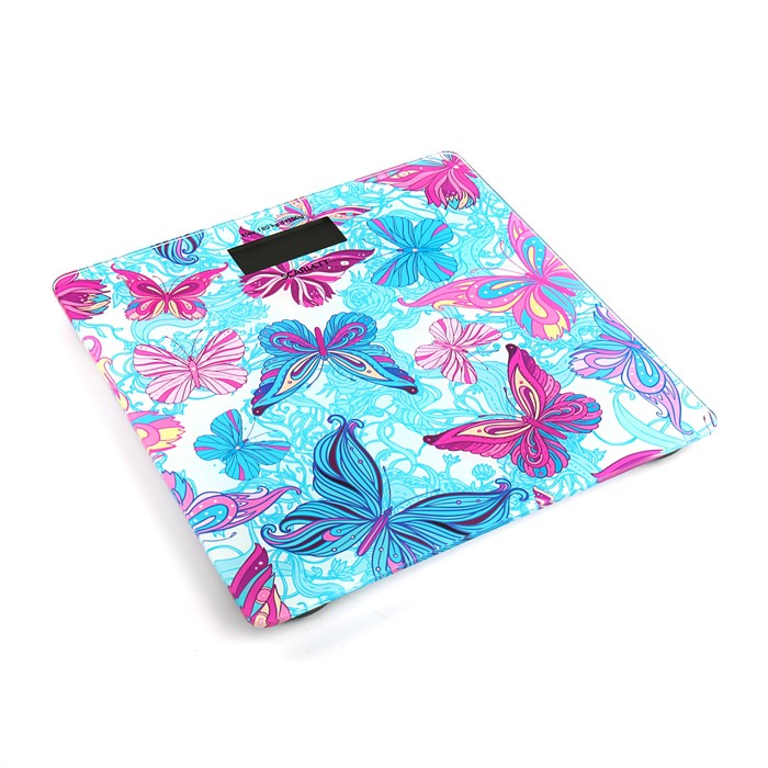 Весы напольные Scarlett SC-BS33E079, электронные, до 180 кг, "Бабочки"