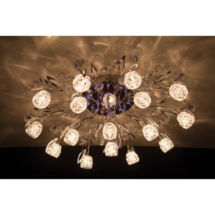 Люстра Rose 16x20Вт G4 хром 84x84x27см