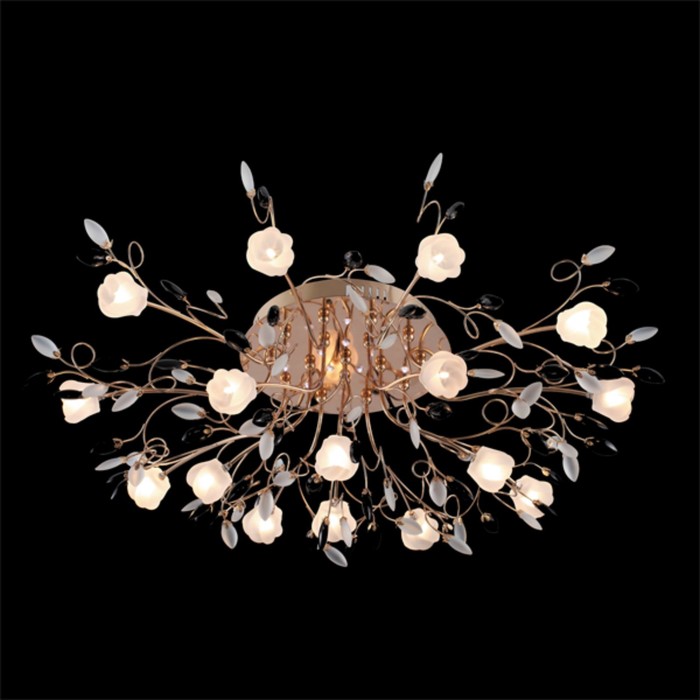 Люстра Ariadna 16x20Вт G4 золото 84x84x25см