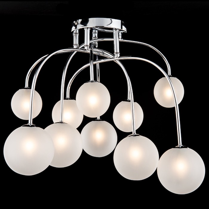 Люстра Briggit 10x40Вт G9 хром 53x53x44см