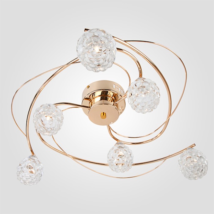 Люстра Madlen 6x20Вт G4 золото 60x60x20см