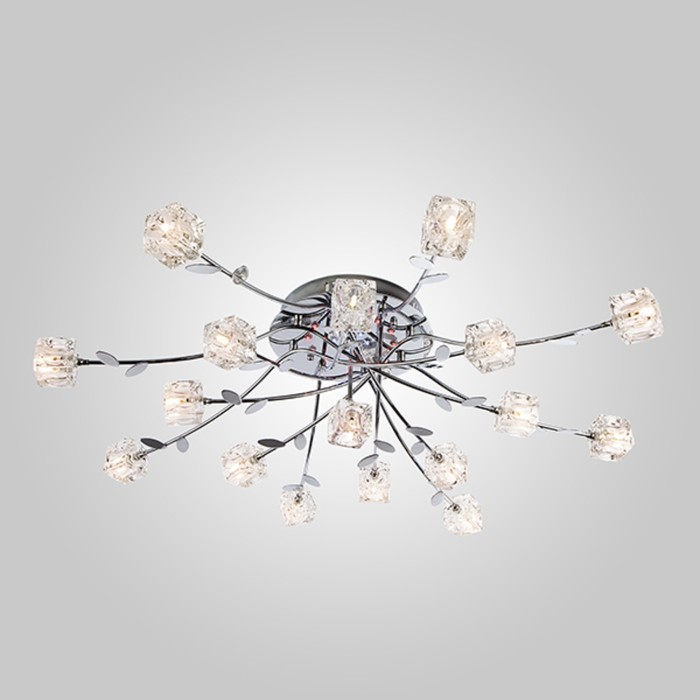 Люстра Florance 17x3Вт G4 хром 40x40x20см