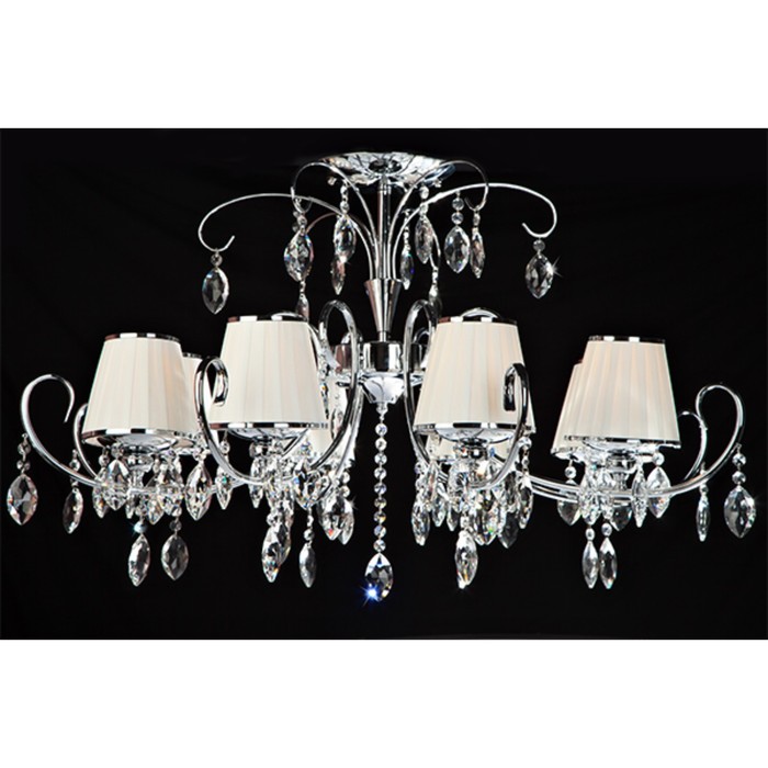 Люстра Rosalva 8x40Вт Е14 хром 88,5x88,5x58см