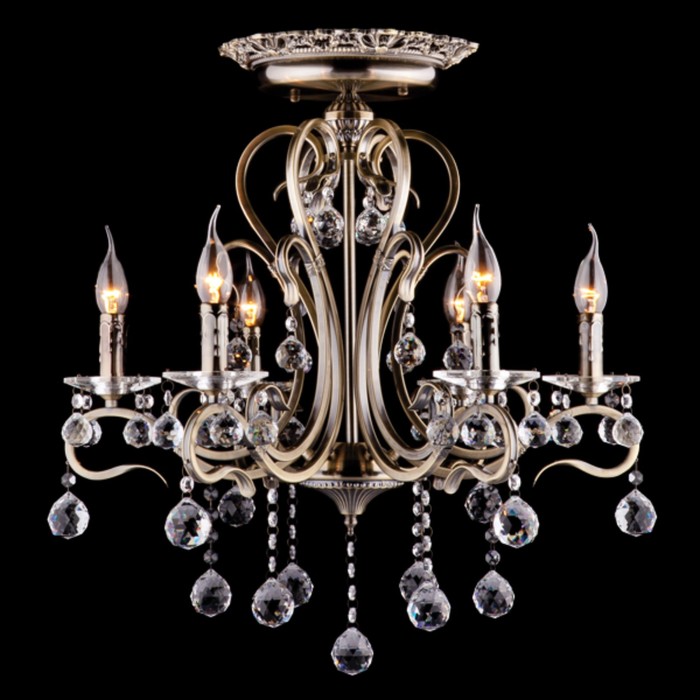 Люстра Ernin 6x40Вт Е14 бронза 64x64x64см