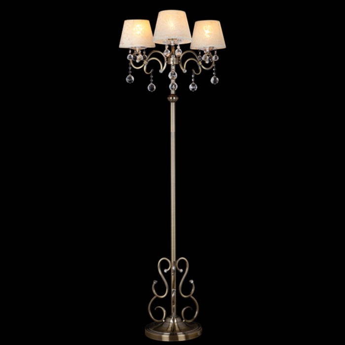 Торшер Eileen 3x40Вт Е27 бронза 58x58x165см