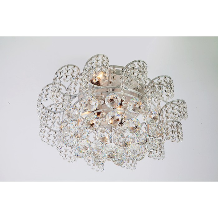 Люстра Charm 6x60Вт Е27 белый, серебро 39x39x16см