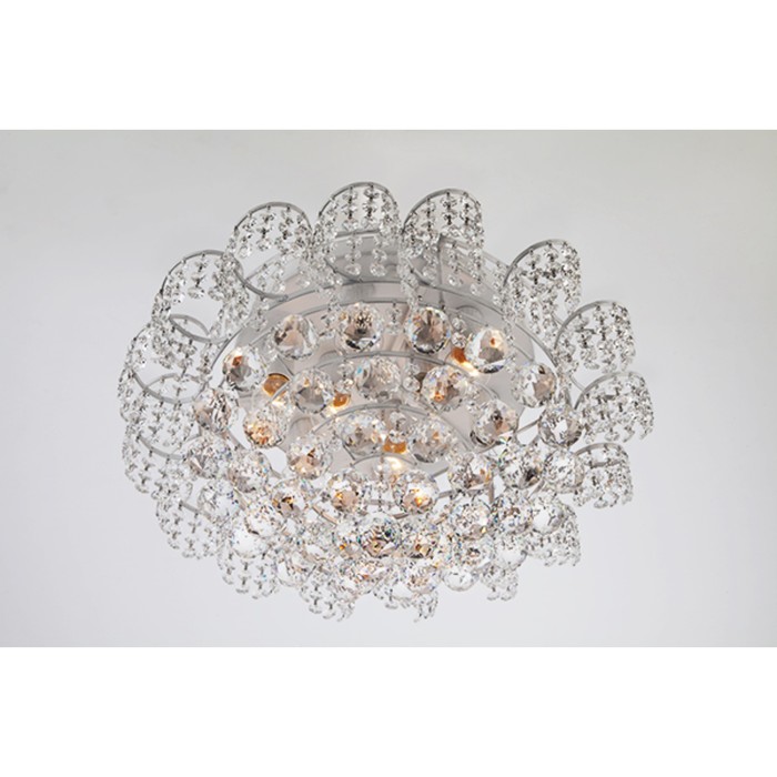 Люстра Charm 9x60Вт Е27 белый, серебро 50x50x25см