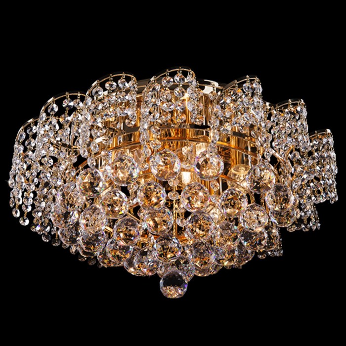 Люстра Charm 9x60Вт Е27 золото 50x50x25см