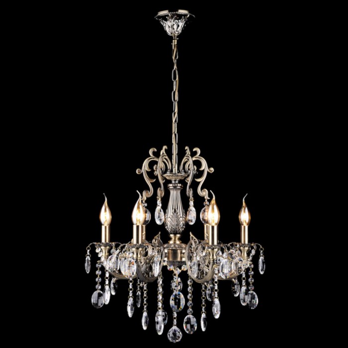 Люстра Artania 6x60Вт Е14 бронза 51x51x110см