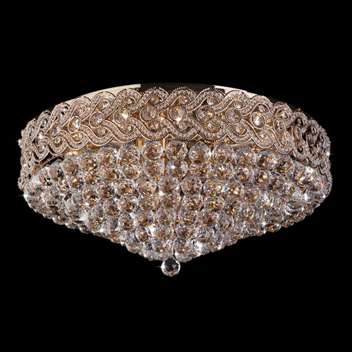 Люстра Anika 16x60Вт Е14 золото 65x65x30см