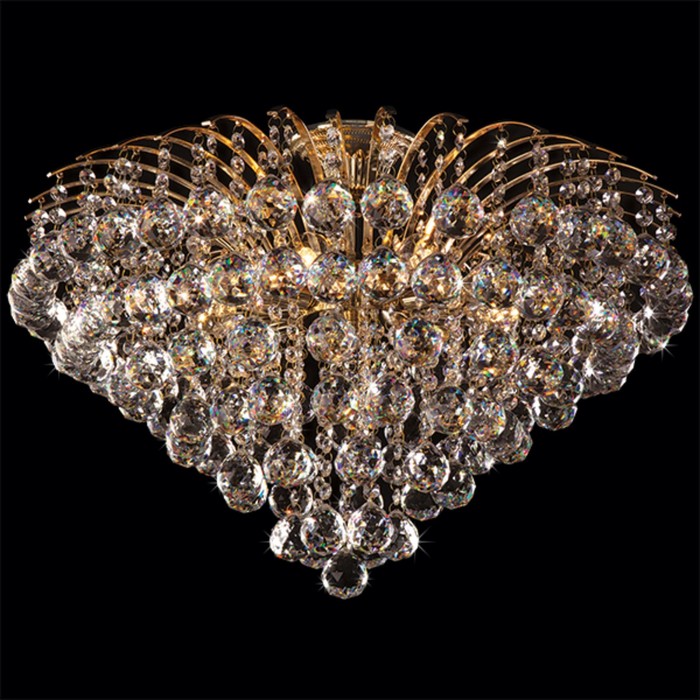 Люстра Ostiniya 9x60Вт Е14 золото 59x59x45см