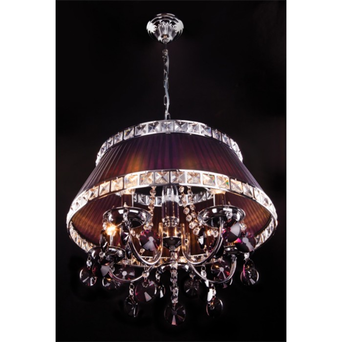 Люстра Diori 5x40Вт Е14 хром 48x48x90см