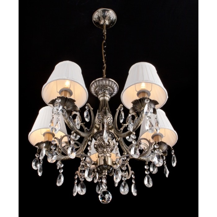 Люстра Edwin 5x40Вт Е14 бронза 56x56x100см