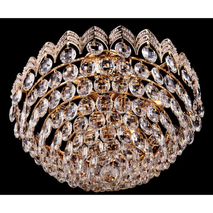 Люстра Malvina 6x60Вт Е14 золото 46x46x33см