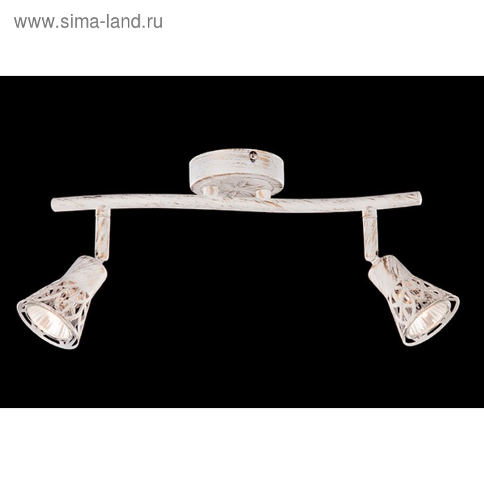 

Спот Alaska 2x50Вт G5.3 белый, золотая патина 35x15x14 см
