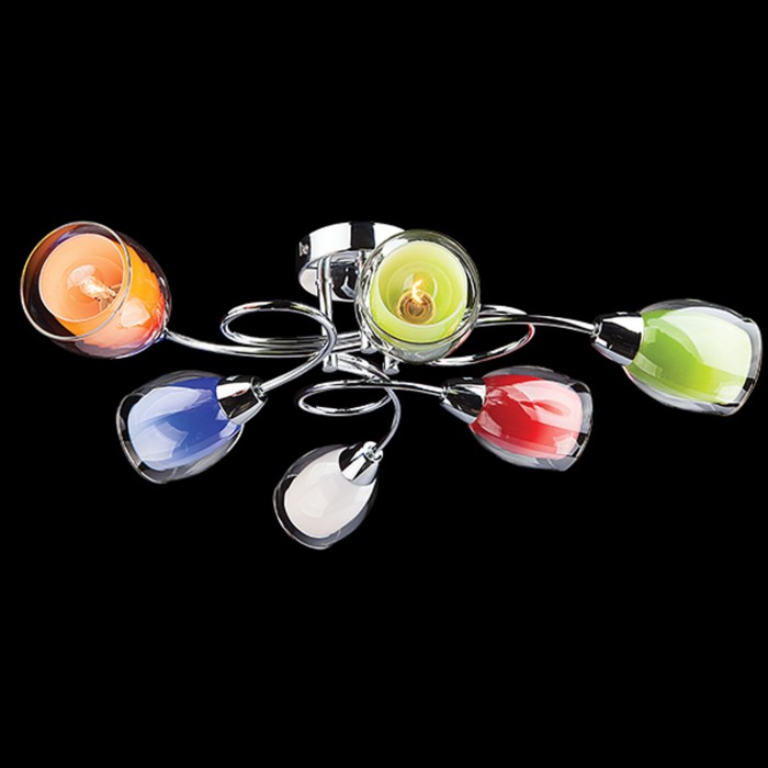 Люстра Multi 6x40Вт Е14 хром 56x56x15см